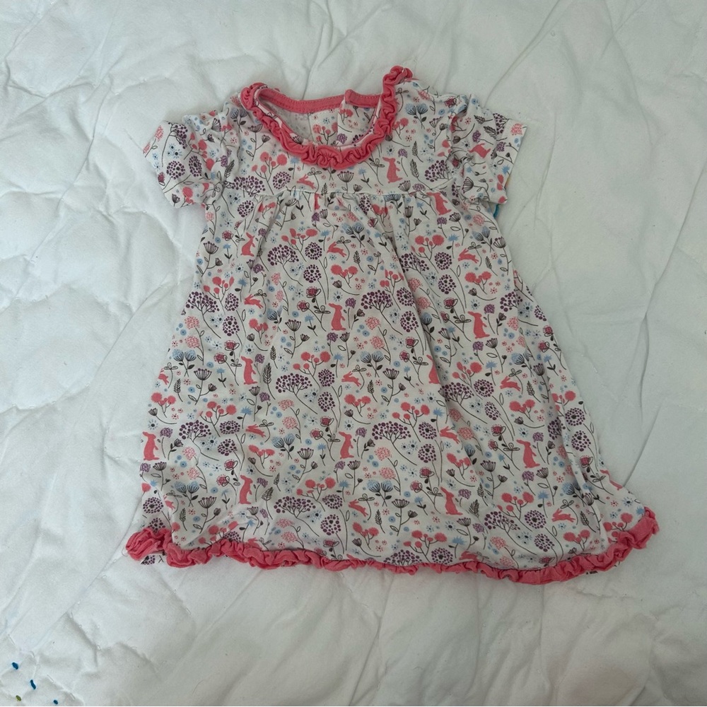 Magnetic Me Pink Floral Baby Dress